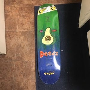 Enjoi skateboards deedz shaped skateboard deck